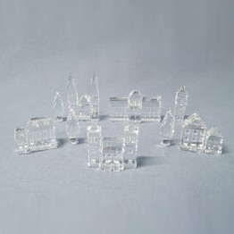 Swarovski Kristal | Silver Crystal | Kristal Stad | Stad - Compleet - 11 Delen